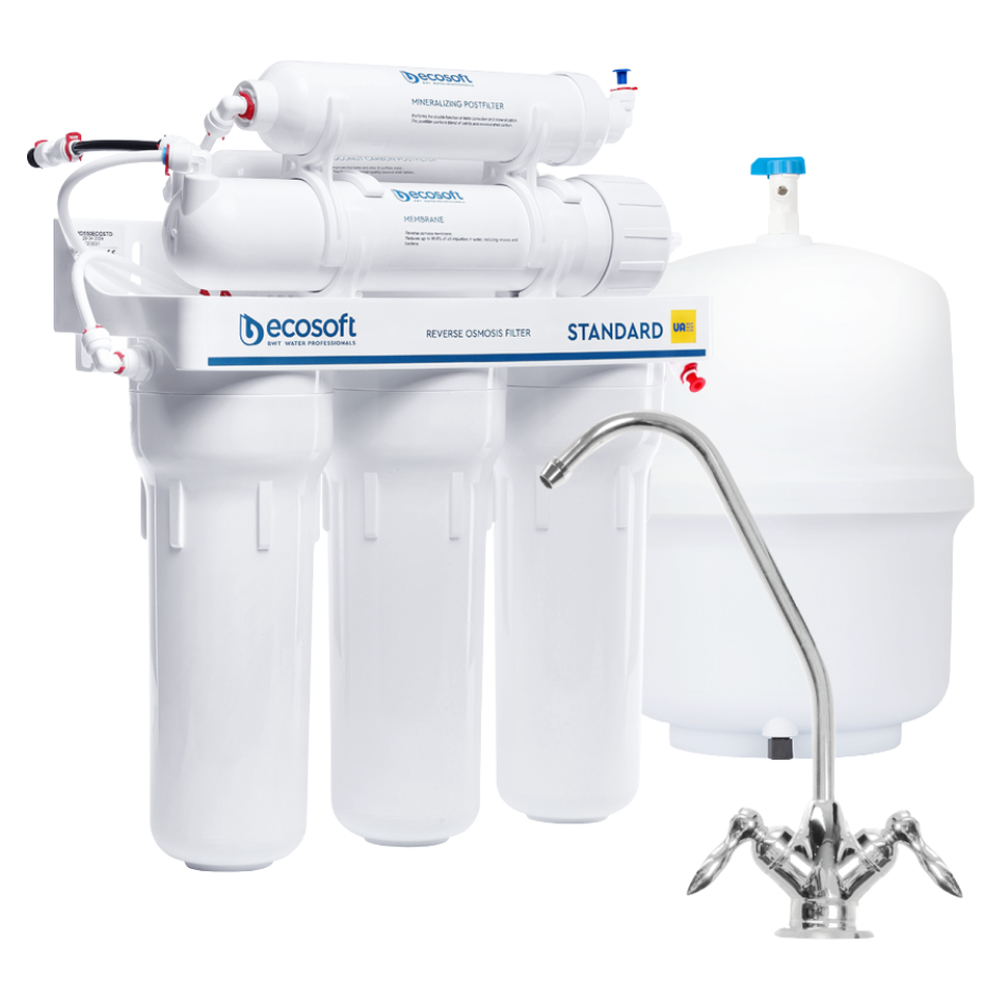 Фільтр зворотного осмосу Ecosoft Standard 6-50M з мінералізатором Фільтр зворотного осмосу Ecosoft Standard 6-50M з мінералізатором